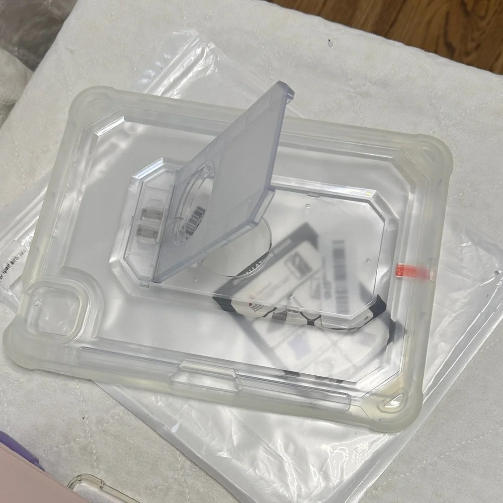 Clear iPad Case with Installation Guide